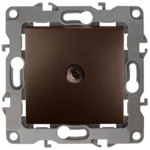 Розетка ЭРА TV одиночная IP20 12, бронза 12-3101-13