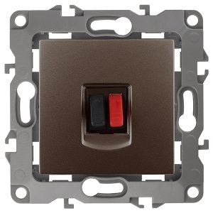 Розетка аудио ЭРА IP20 12, бронза 12-3111-13