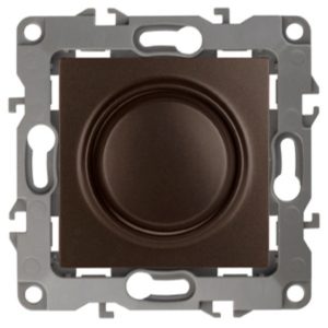 Светорегулятор поворотно-нажимной ЭРА 400ВА 230В IP20 12, бронза 12-4101-13
