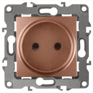 Розетка ЭРА 2P 16A-250В IP20 12, медь 12-2105-14