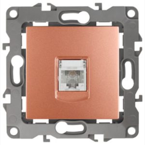 Розетка телефонная ЭРА RJ11 IP20 12, медь 12-3105-14