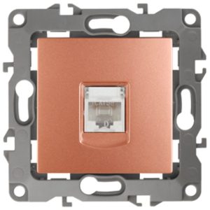 Розетка информационная ЭРА RJ45 кат.5е IP20 12, медь 12-3107-14