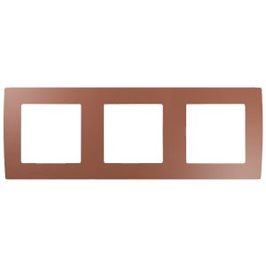 Рамка на 3 поста Эра 12, медь 12-5003-14
