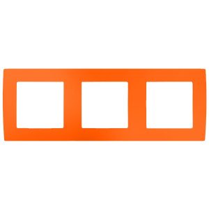 Рамка на 3 поста Эра 12, оранжевый 12-5003-22