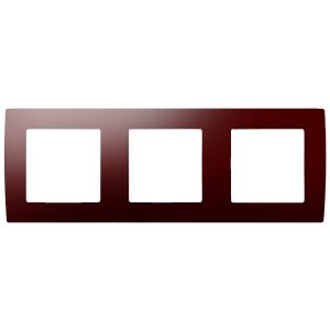 Рамка на 3 поста Эра 12, бордо 12-5003-25