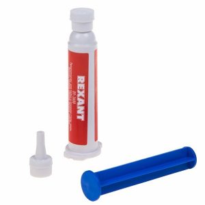 Флюс-гель для пайки Rexant паяльная кислота 12 мл (шприц)