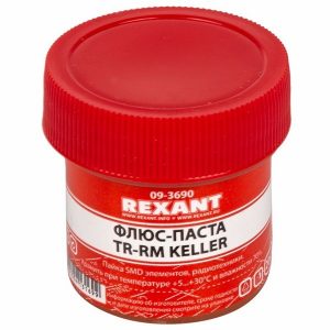 Флюс для пайки Rexant, паста TR-RM Keller, 20мл, банка
