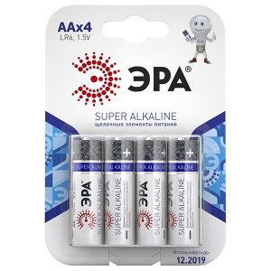 Батарейка AA ЭРА LR6 Super Alkaline (упаковка 4 шт) 5055398600849