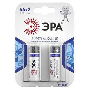 Батарейка AA ЭРА LR6 Super Alkaline (упаковка 2 шт) 5055398600900