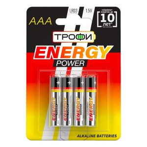 Батарейка Трофи AAA LR03 1.5V (упаковка 4шт) 5055283002048