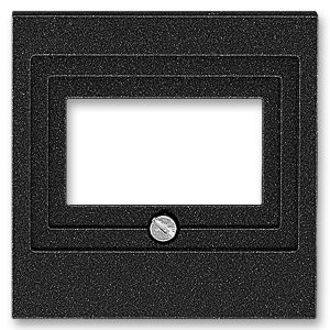 Накладка ABB Levit для розеток USB / HDMI / VGA антрацит (5014H-A00040 63)