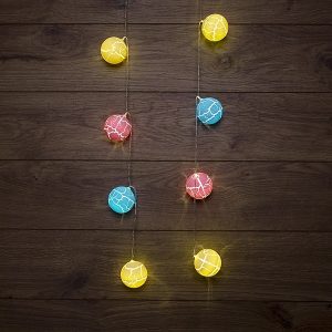 Гирлянда светодиодная Карамельки 1.5 м, прозрачный ПВХ, 10 LED, теплый белый, питание 2хАА