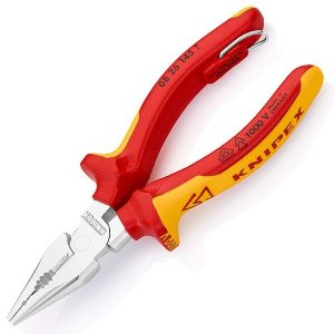 Пассатижи удлиненные Knipex 145мм с изолированными двухкомпонентными рукоятками с кольцом VDE 1000V