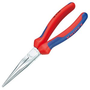 Длинногубцы Knipex механика 200мм хромированные с двухкомпонентными рукоятками