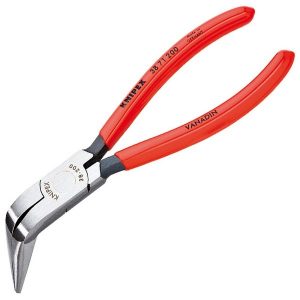 Длинногубцы Knipex механика 200мм изогнутые фосфатированные с однокомпонентными рукоятками