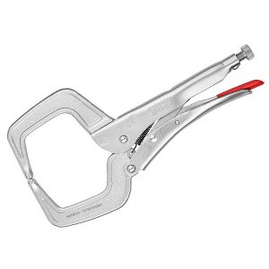 Клещи зажимные сварочные Knipex зажим до 90мм для больших заготовок с ребрами L-280мм