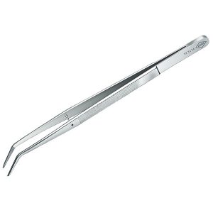 Пинцет Knipex захватный прецизионный пружинная сталь тонкие зазубренные губки под 45° хром 155мм