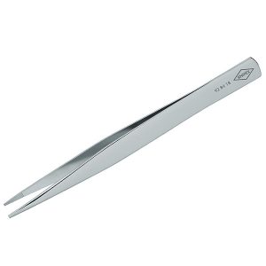 Пинцет Knipex захватный прецизионный пружинная сталь угловатые зазубренные губки 0,9мм никель 125мм