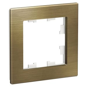 Рамка SE AtlasDesign Nature 1 пост, металл латунь