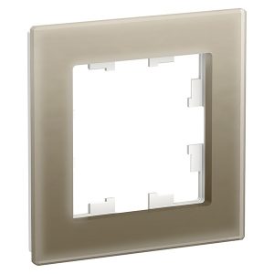 Рамка SE AtlasDesign Nature 1 пост, оргстекло шампань