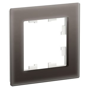 Рамка SE AtlasDesign Nature 1 пост, оргстекло мокко
