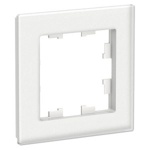 Рамка SE AtlasDesign Nature 1 пост, матовое оргстекло белый