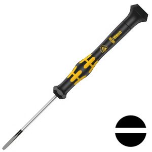 Отвертка шлицевая Wera 0.25 x 1.2 x 40mm антистатическая ESD для электроники Kraftform Micro 1578 A