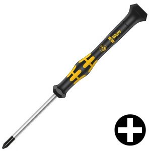 Отвертка крестовая Wera PH 00 x 60 mm антистатическая ESD для электроники Kraftform Micro 1550 PH