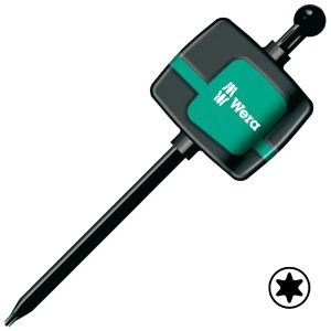 Флажковая отвертка-ключ Wera звездочка торкс TX 9 1267 A TORX