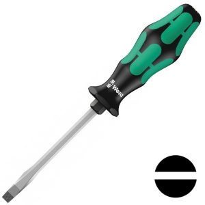 Отвертка плоская Wera шлицевая 1.6 x 10.0 x 175mm Kraftform Plus 334 SK