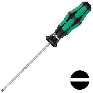 Отвертка плоская Wera шлицевая 0.8 x 4.0 x 100mm Kraftform Plus 335