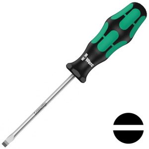 Отвертка плоская Wera шлицевая 1.6 x 10.0 x 200mm Kraftform Plus 334