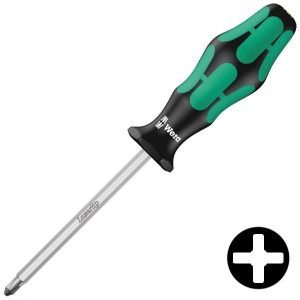 Отвертка крестовая Wera для винтов Phillips PH 0 x 60mm Kraftform Plus 350 SK PH