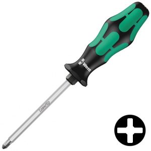 Отвертка крестовая Wera для винтов Phillips PH 1 x 80mm Kraftform Plus 350 SK PH
