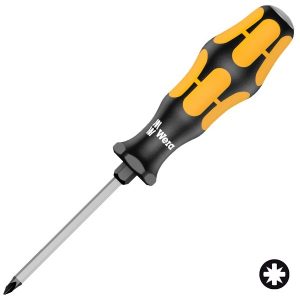 Крестовая ударная отвертка Wera Pozidriv PZ 4 x 200mm Kraftform Plus 918 SPZ
