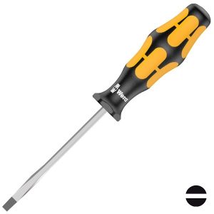 Шлицевая ударная отвертка Wera 0.6 x 3.5 x 80mm Kraftform Plus 932 A