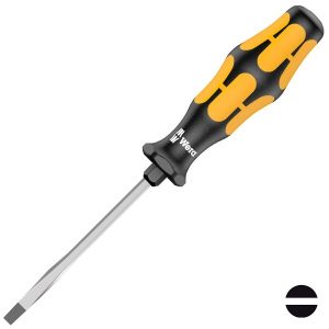 Шлицевая ударная отвертка Wera 2.5 x 14.0 x 250mm Kraftform Plus 932 A