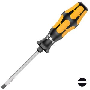 Шлицевая ударная отвертка Wera 1.0 x 5.5 x 113mm Kraftform Plus 932 AS