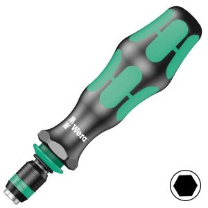 Отвертка Wera ручка-держатель с быстрозажимным патроном Rapidaptor для бит 1/4 дюйма Kraftform 817 R