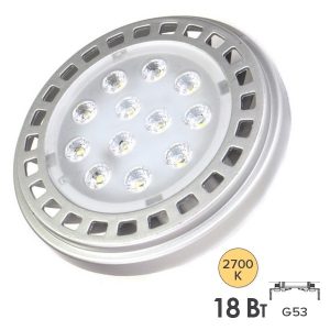 Лампа светодиодная Foton FL-LED AR111 18W 2700K 12V G53 30° 1400Lm теплый свет