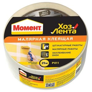 Малярная клеящая Хозлента Момент 25м 1690196 / 4600611240770