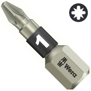 Бита Wera крестовая из нержавеющей стали PZ1 x 25mm 3855/1 TS