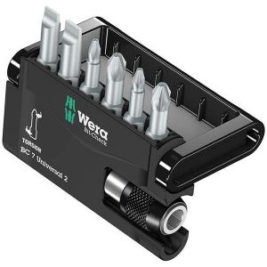 Набор бит Wera с битодержателем 7 предметов Bit-Check 7 Universal 2