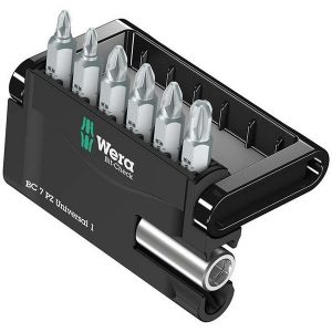 Набор крестовых бит Wera Pozidriv с битодержателем 7 предметов Bit-Check 7 PZ Universal 1