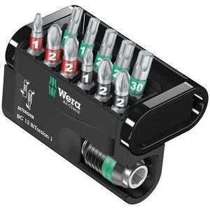 Набор бит Wera с битодержателем Rapidaptor 12 предметов Bit-Check 12 BiTorsion 1