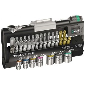 Комплект инструментов Вера с мини-трещоткой 1/4 дюйма из 38 предметов Tool-Check 1 SB