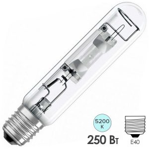Лампа металлогалогенная газоразрядная Foton MH 250W 5200K WHITE E40 20800lm d46x256mm (ДРИ) (МГЛ)