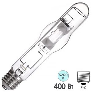 Лампа металлогалогенная газоразрядная Foton MH 400W 5200K WHITE E40 28000lm d62x283mm (ДРИ) (МГЛ)