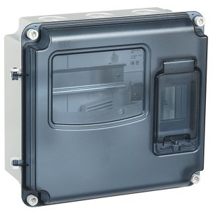 Корпус пластиковый влагозащищенный ИЭК KREPTA 3 ЩУРн-П 1/3 на однофазный счетчик и 3 модуля IP66 PC