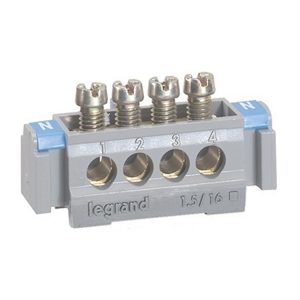 Клеммник Legrand 4х1.5-16 мм2 длина 47 мм универсальный